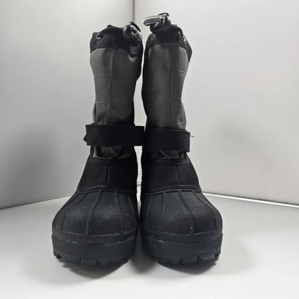 Columbia Boys Kids Toddler Powderbug Plus II Snow Boot Black Blue Size 2‎